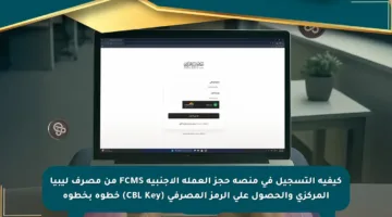 كيفية التسجيل في منصة حجز العملة الأجنبية FCMS من مصرف ليبيا المركزي والحصول على الرمز المصرفي (CBL Key) خطوة بخطوة
